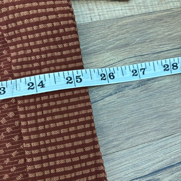 Lululemon Rest Less Long Sleeve Pullover Grid Warp Date Brown Desert Sun - Picture 6 of 7